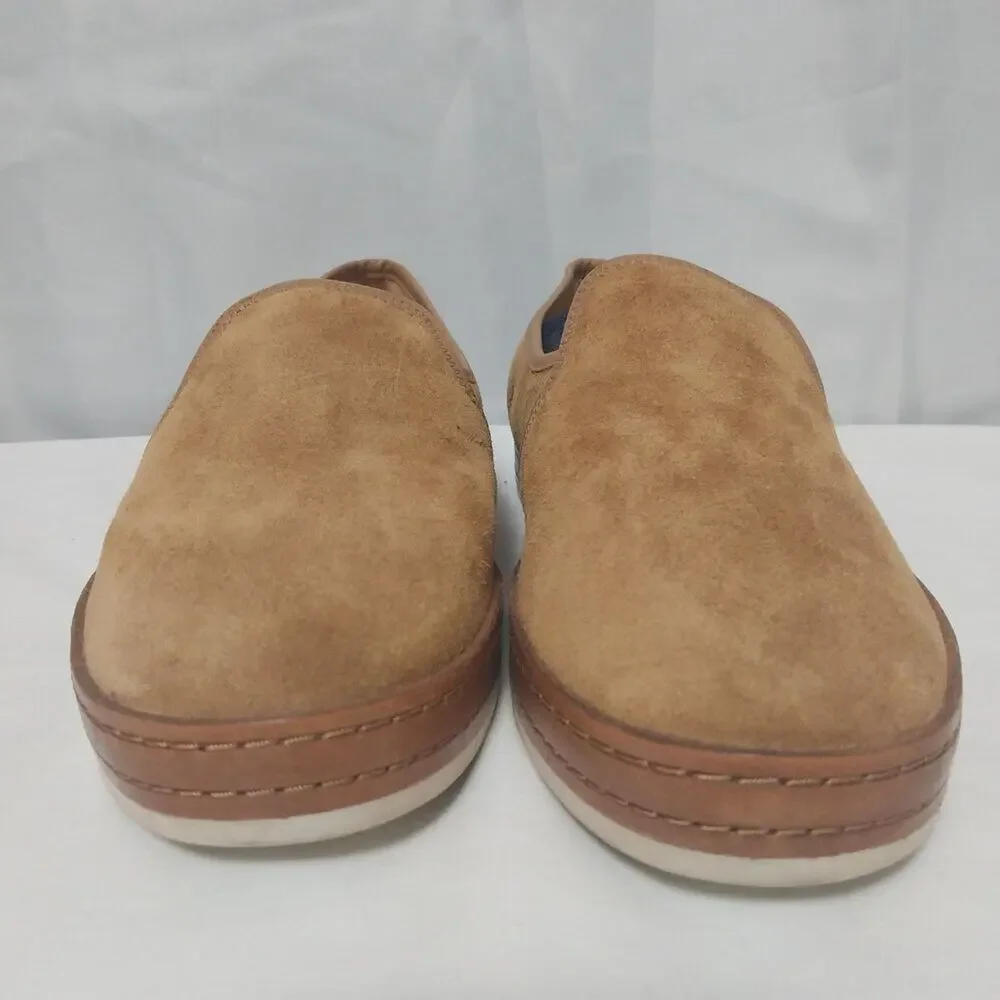 Vince Tan Suede Loafers slip on minimalist 10